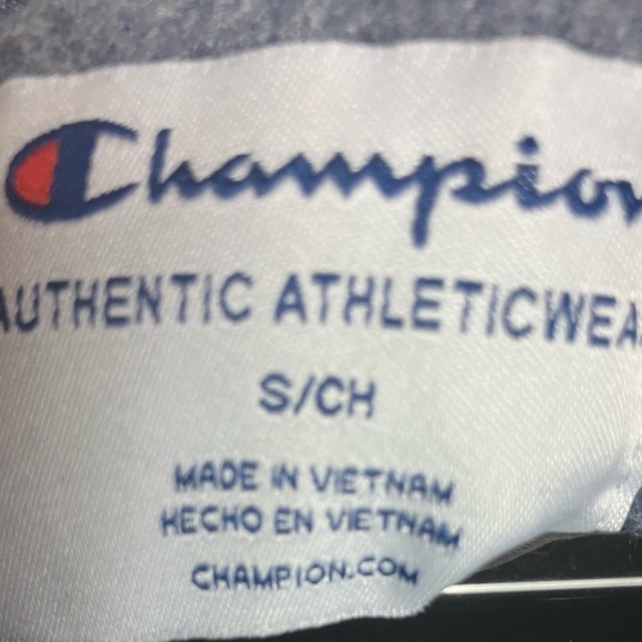 Champion Woven-Mix Half Zip Hoodie Small - Picture 3 of 4
